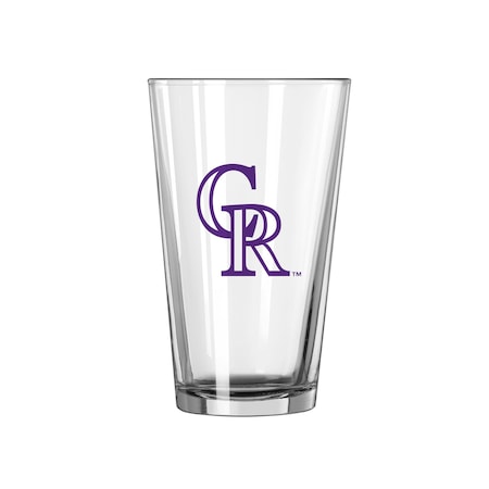 Logo Brands Colorado Rockies 16oz Gameday Pint Glass 510-G16P-1